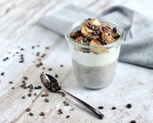 Chia pudding con latte di cocco