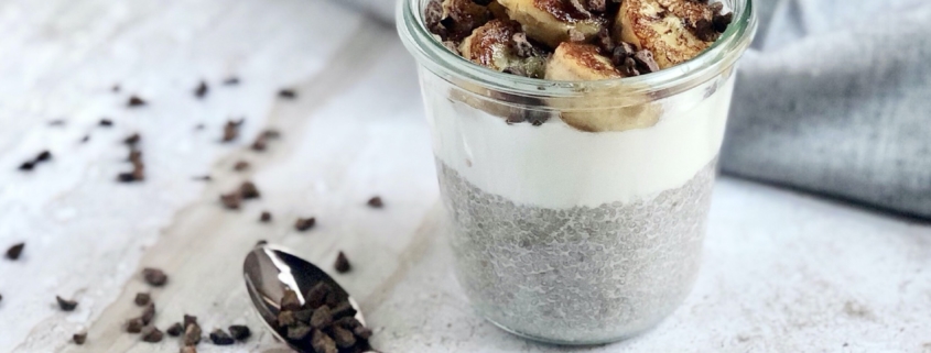 Chia pudding con latte di cocco